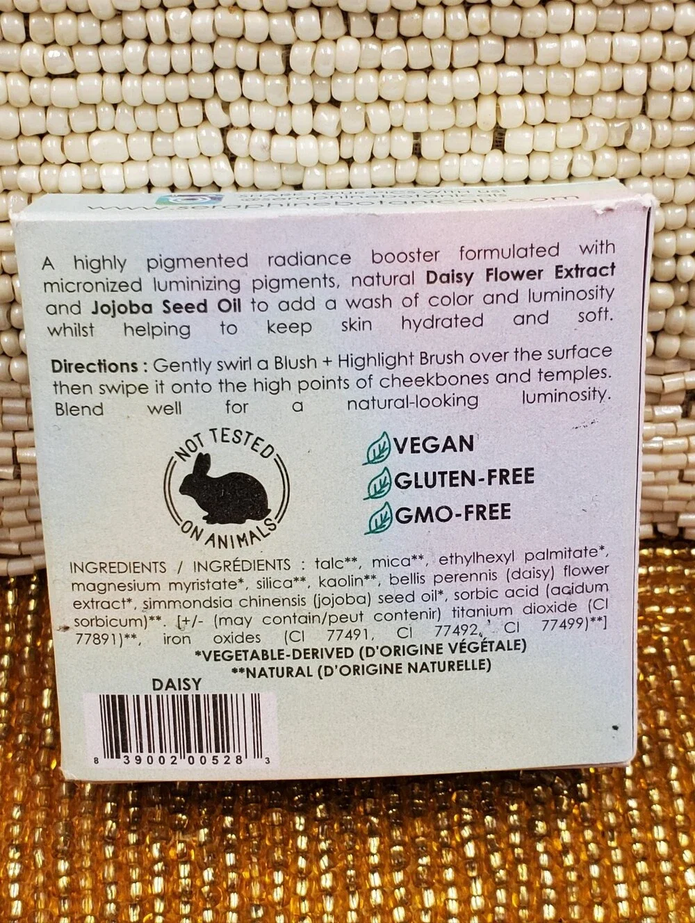 Daisy + Pearl Natural Radiance Booster Cheek Blush Seraphine Botanicals New